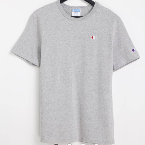 💥 NWT Champion small logo t-shirt in gray💥 - Picture 1 of 7